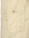Men's Short Sleeve Button Down Cuban Guayabera Shirts Casual Suits
