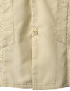 Men's Short Sleeve Button Down Cuban Guayabera Shirts Casual Suits