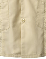 Men's Short Sleeve Button Down Cuban Guayabera Shirts Casual Suits