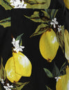 Men's Breathable Tropical Fruit Cotton Yellow Lemon Beach Hawaiian Aloha Summer Shorts