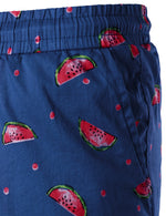 Men's Breathable Cotton Watermelon Beach Hawaiian Aloha Summer Shorts