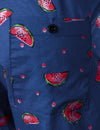 Men's Breathable Cotton Watermelon Beach Hawaiian Aloha Summer Shorts