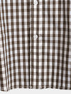 Men's Pink Casual Solid Color Plaid Cotton Pocket Shirt
