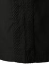 Men's Short Sleeve Button Down Cuban Guayabera Shirts Casual Suits