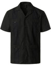 Men's Short Sleeve Button Down Cuban Guayabera Shirts Casual Suits