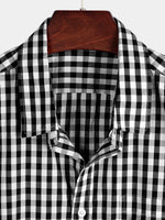 Men's Casual Pocket Plaid Cotton Shirt