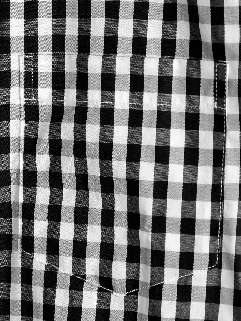 Men's Casual Pocket Plaid Cotton Shirt