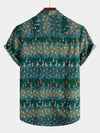 Men's Vintage Casual Retro Short Sleeve Shirt