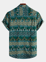 Men's Vintage Casual Retro Short Sleeve Shirt