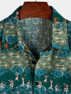 Men's Vintage Casual Retro Short Sleeve Shirt
