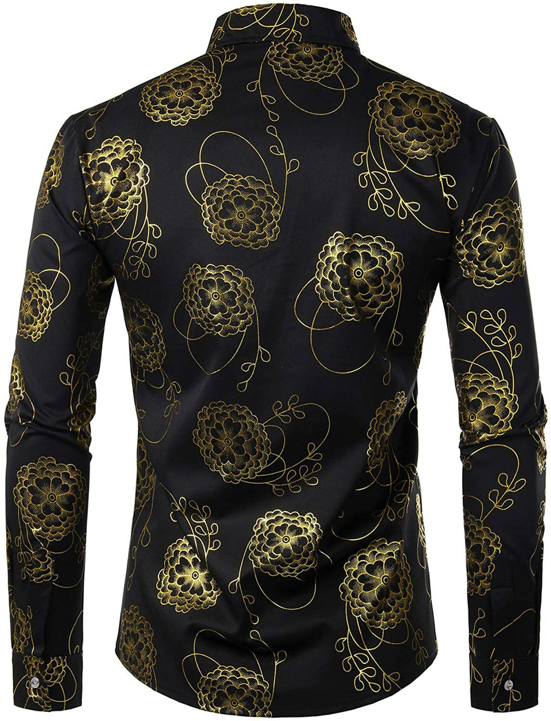 Men's Long Sleeve Casual Button Up Shirt