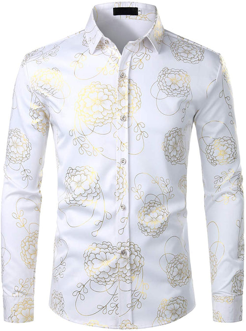 Men's Long Sleeve Casual Button Up Shirt