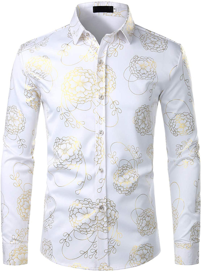 Men's Long Sleeve Casual Button Up Shirt