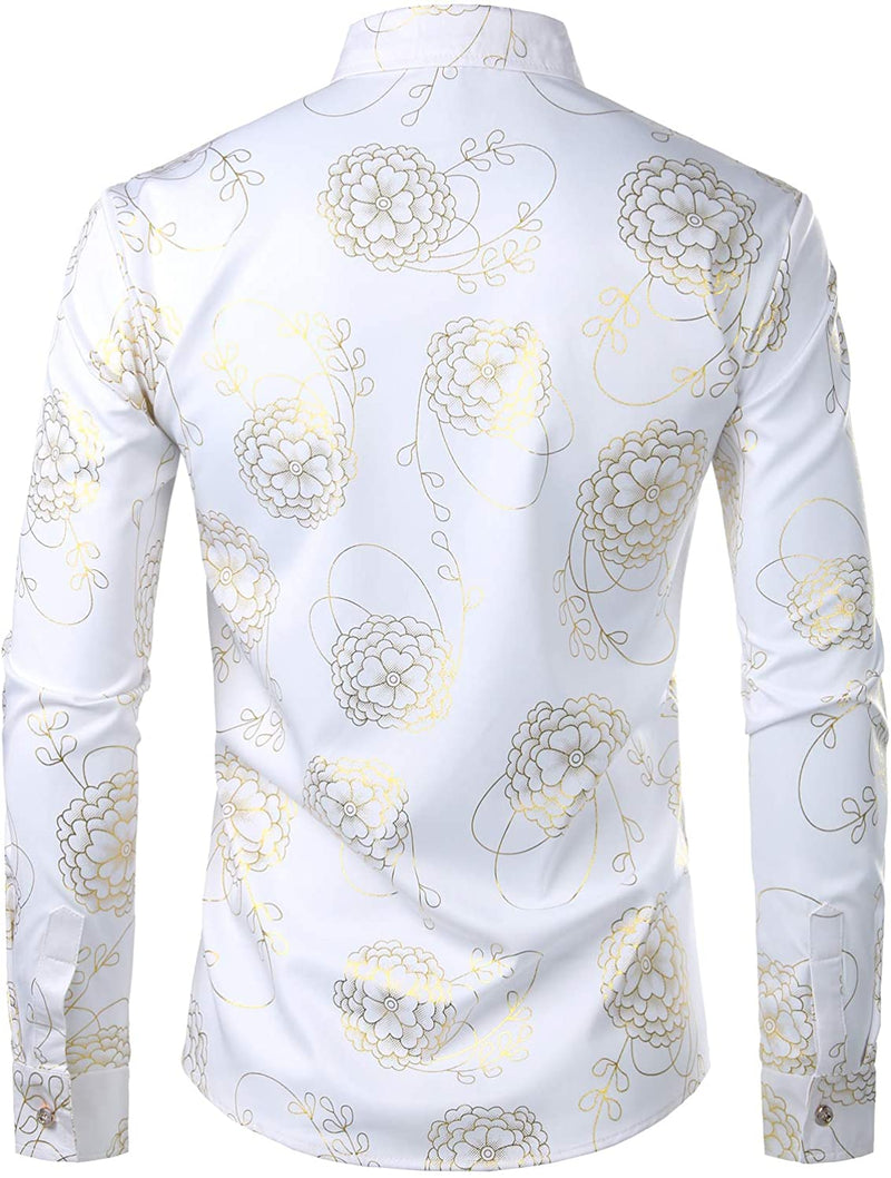 Men's Long Sleeve Casual Button Up Shirt